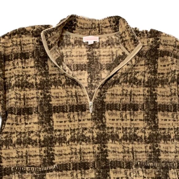 Stan Herman o/s plus size plush 1/4 zip slip on robe w/ deep front pocke… - Picture 5 of 12